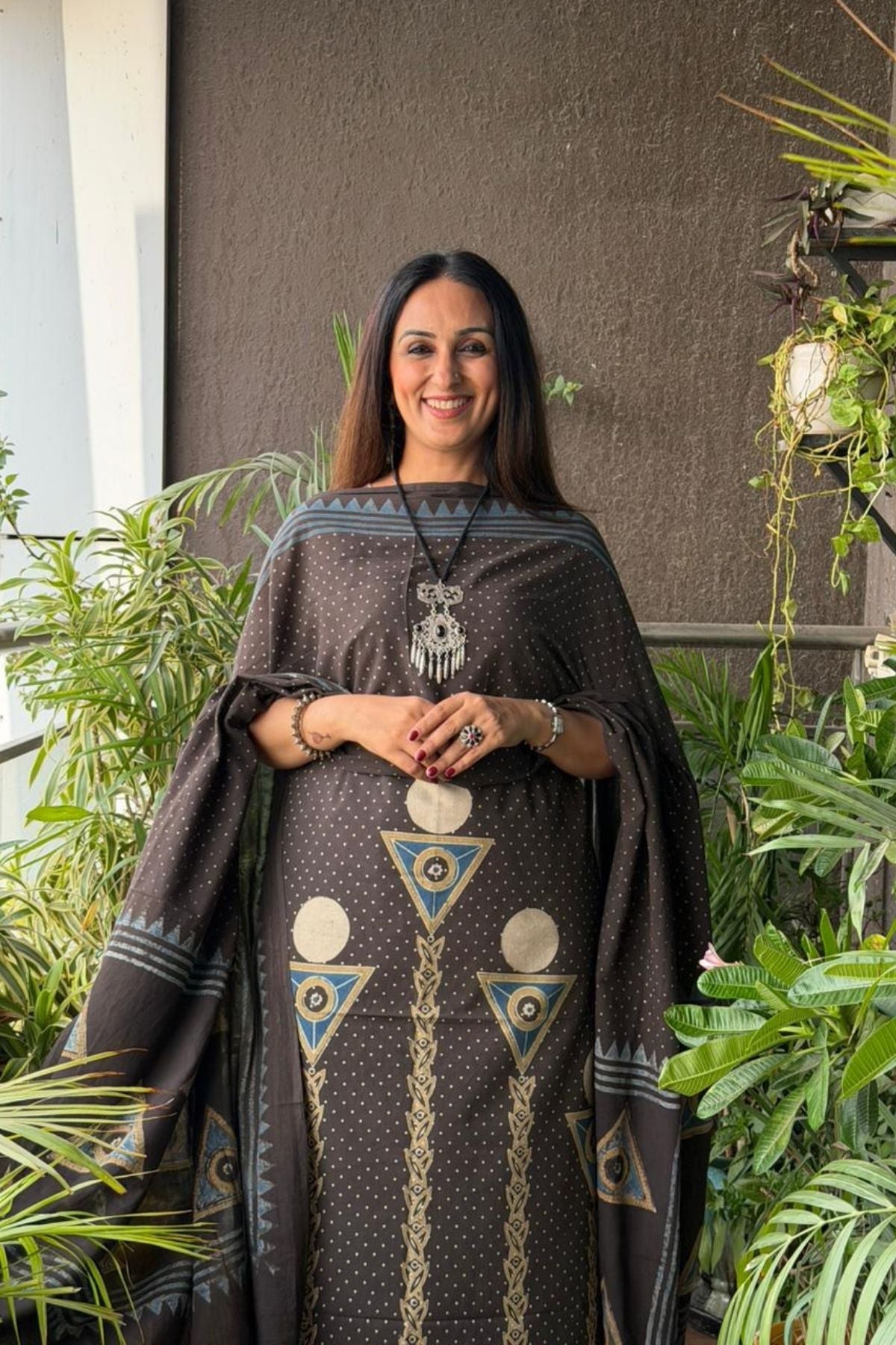 Handblocked Ajrakh Taj cotton full sets!!