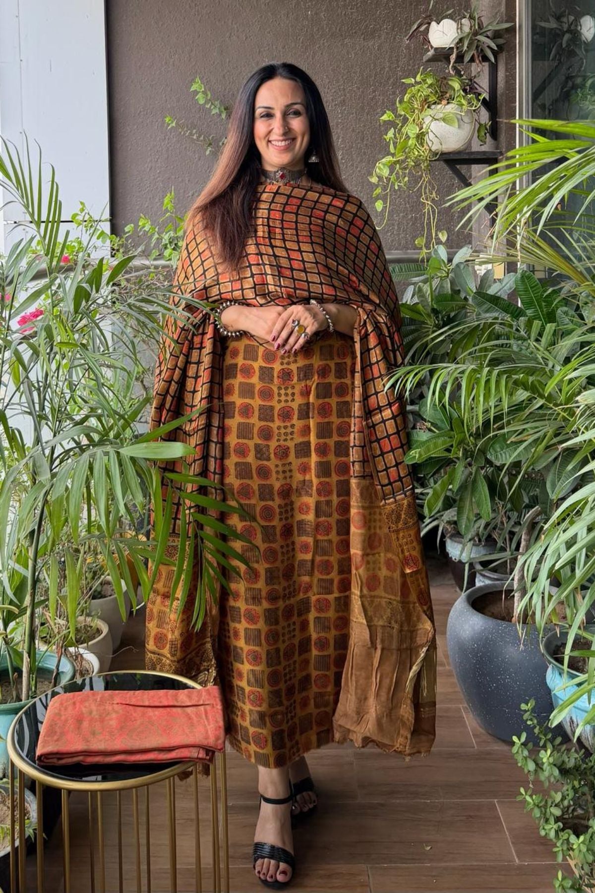Pomegranate peel Handblock full sets on Premium Modal fabric!!