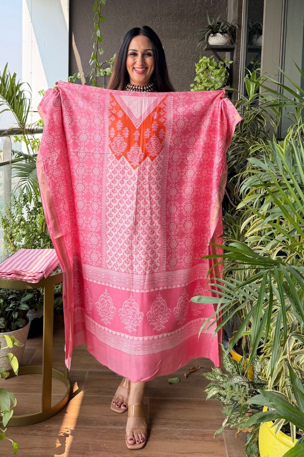 Handblocked Bagh full sets on pure Maheshwari!!