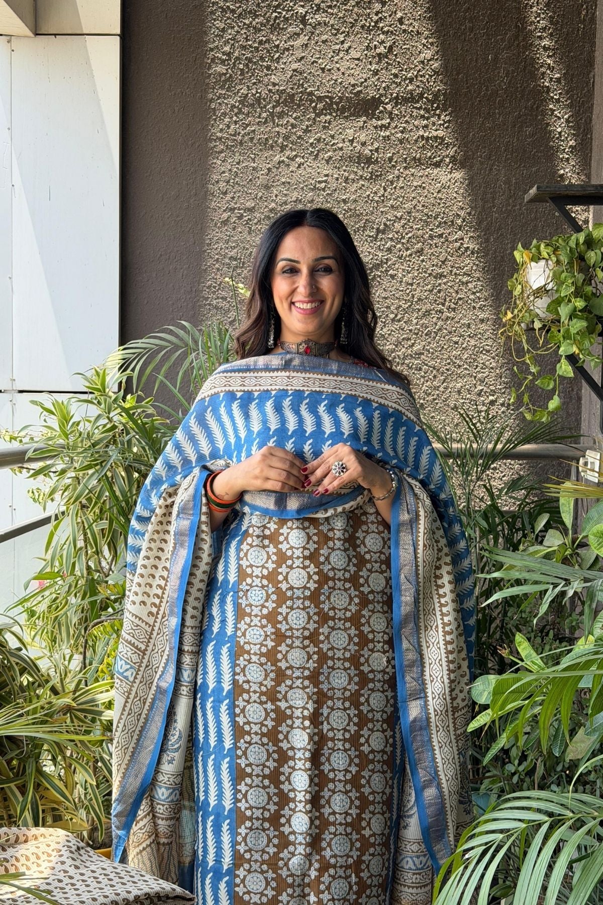 Handblocked Bagh full sets on pure Maheshwari!!
