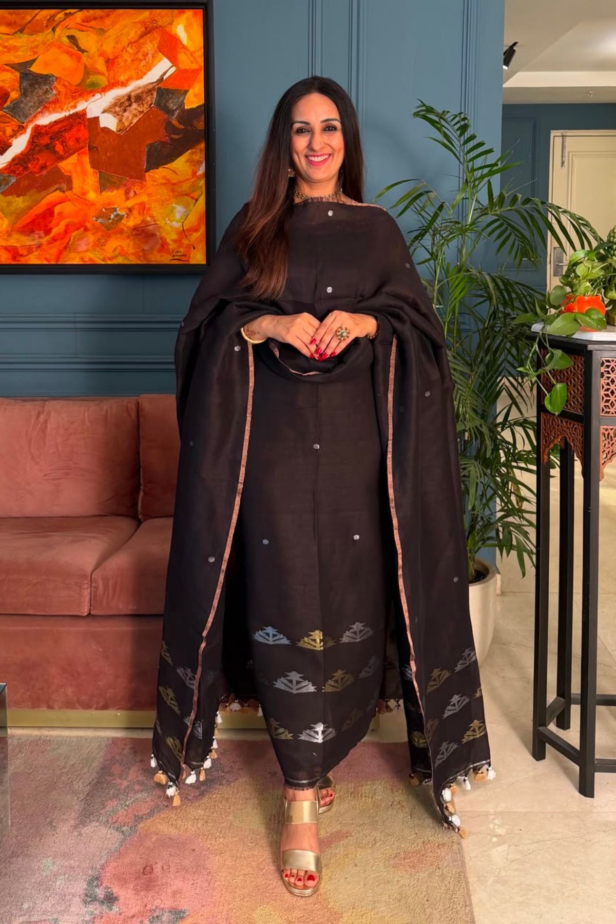 Jayshree linen kurta Dupatta sets