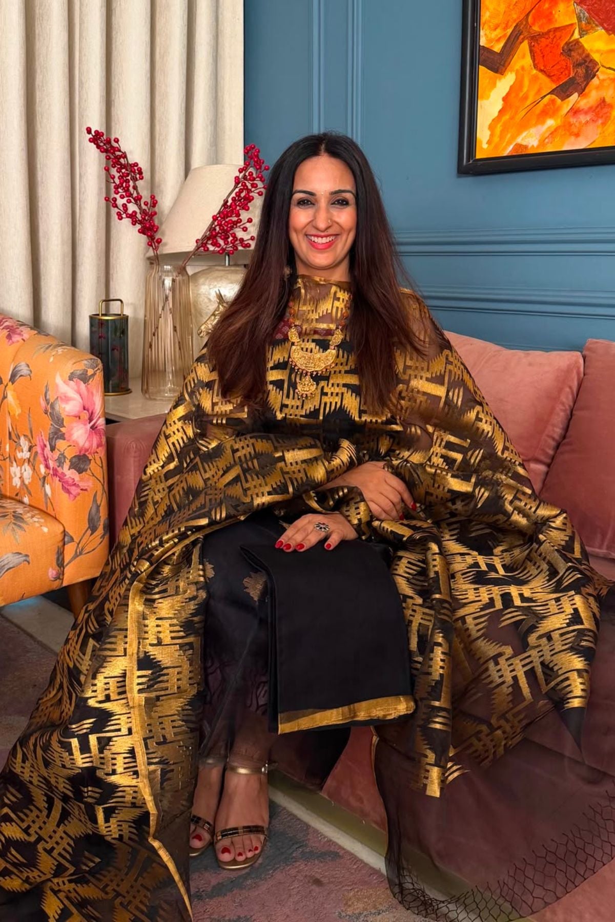 Pure muslin handwoven suit sets