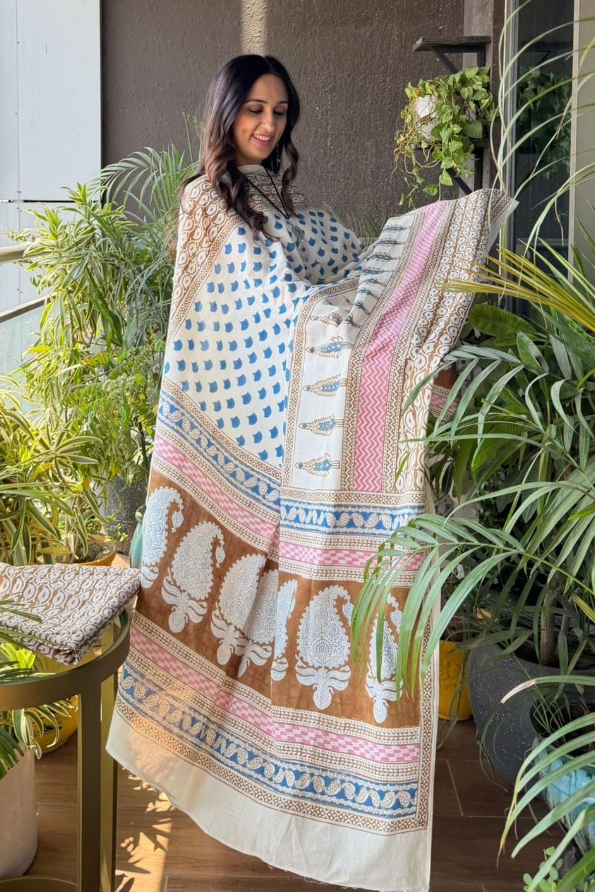 Handblocked pure cotton Bagh full sets!!