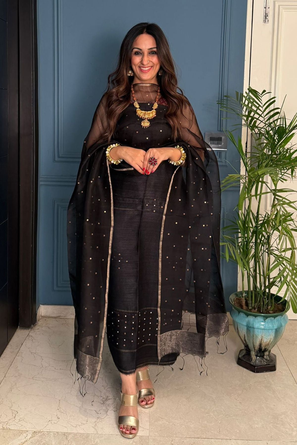 Silkmark certified pure matka silk kurta dupatta set