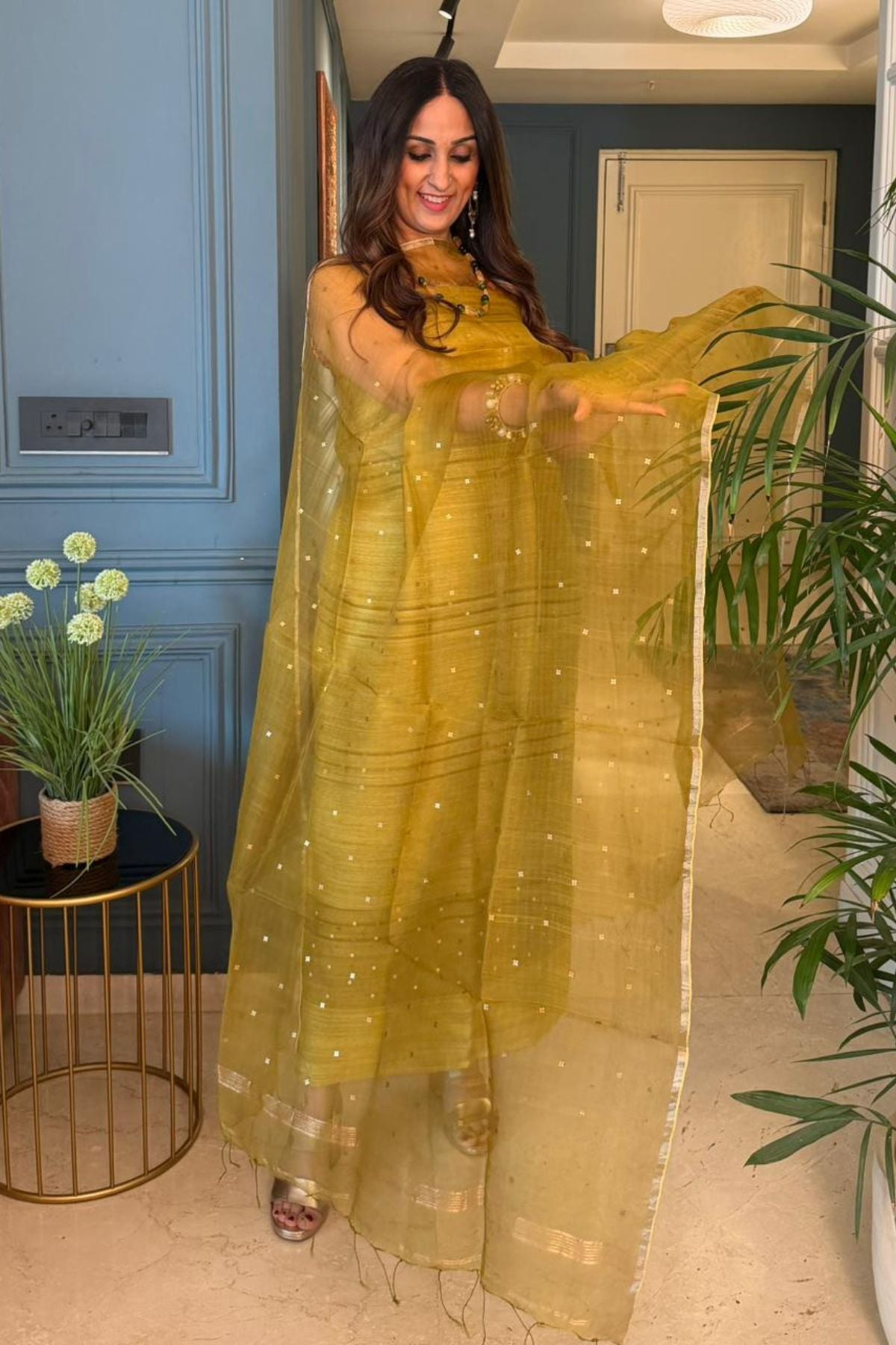 Silkmark certified pure matka silk kurta dupatta set