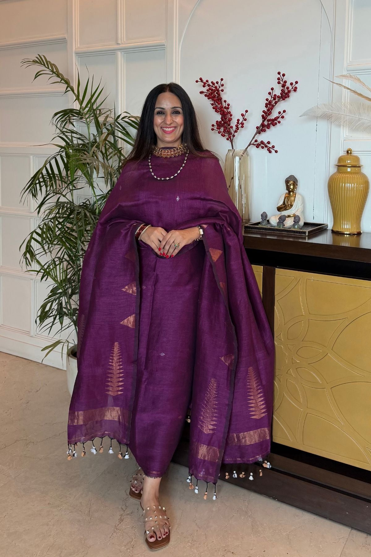 Jayshree linen kurta Dupatta sets