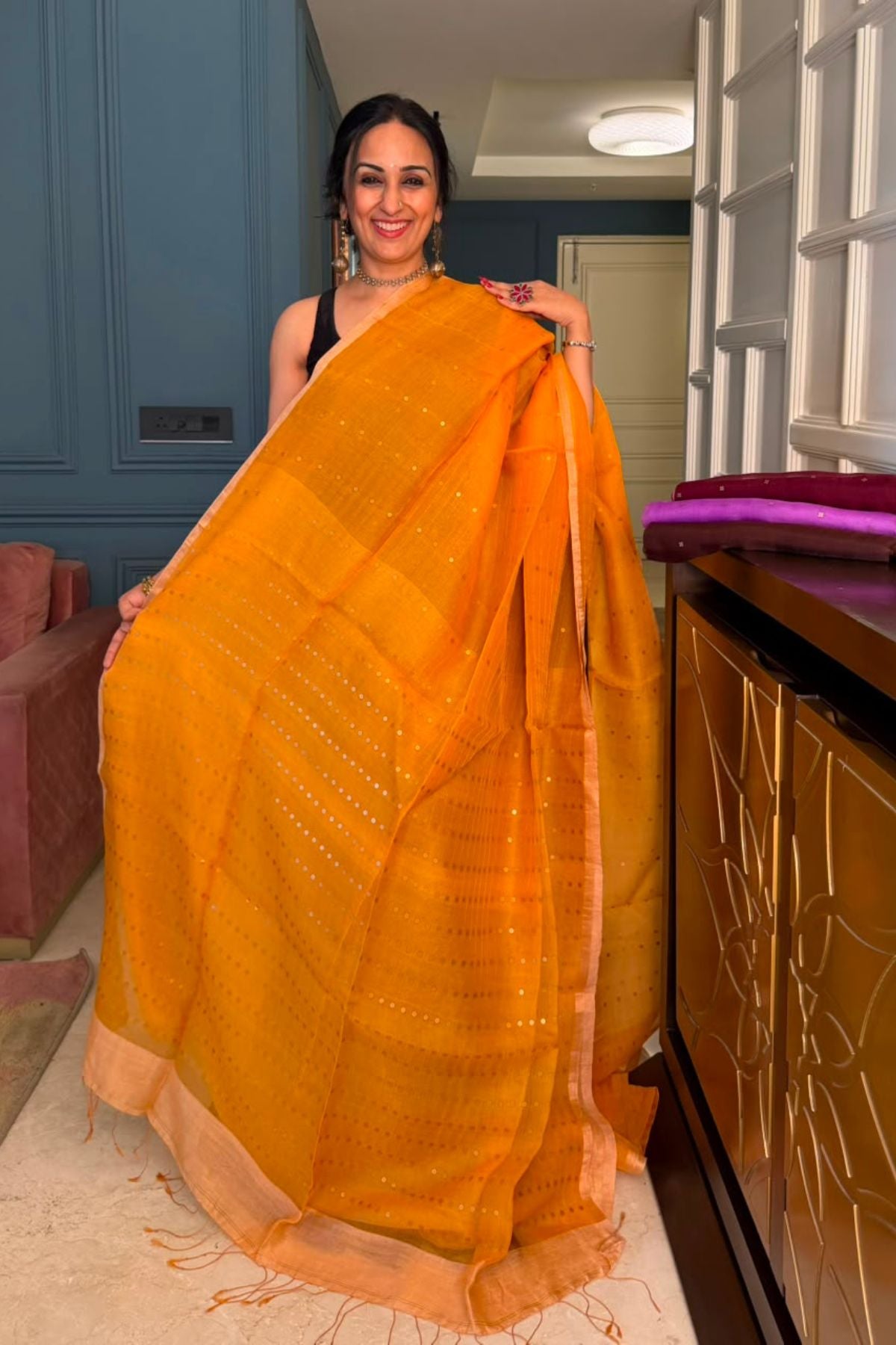 Handwoven pure muslin sarees!!