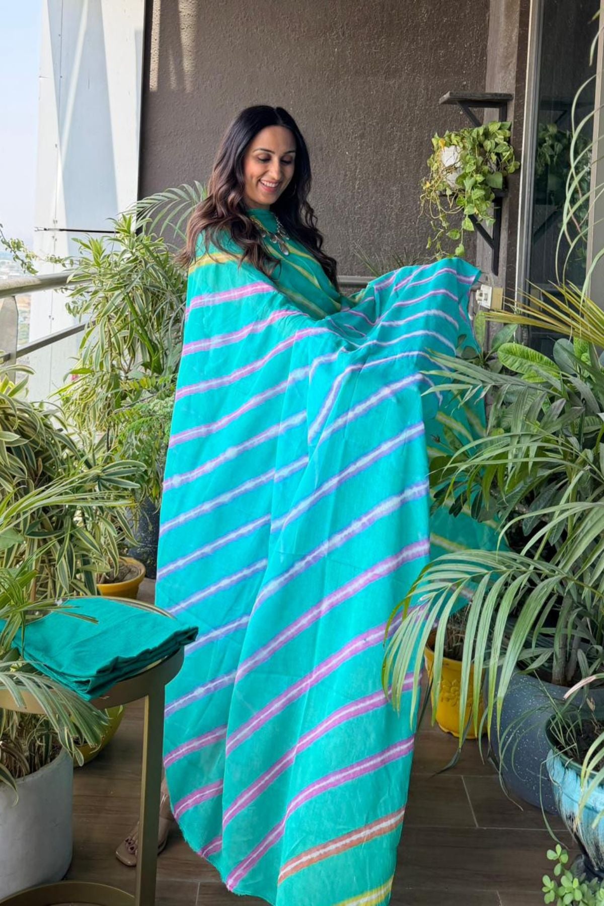 Full sets in cotton with hand done leheriya tie and dye technique!!