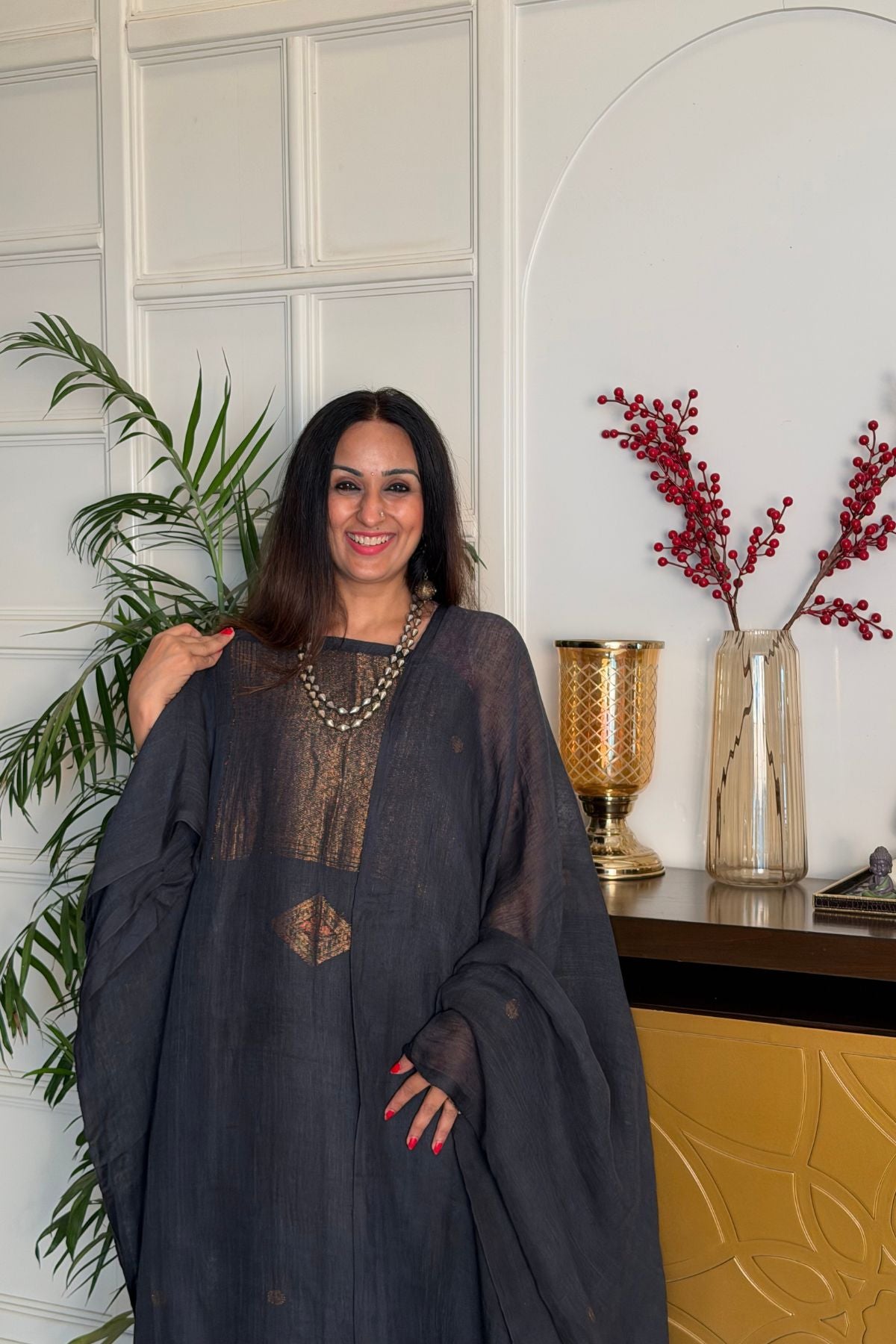 Jamdani Handwoven linen by linen sets!!
