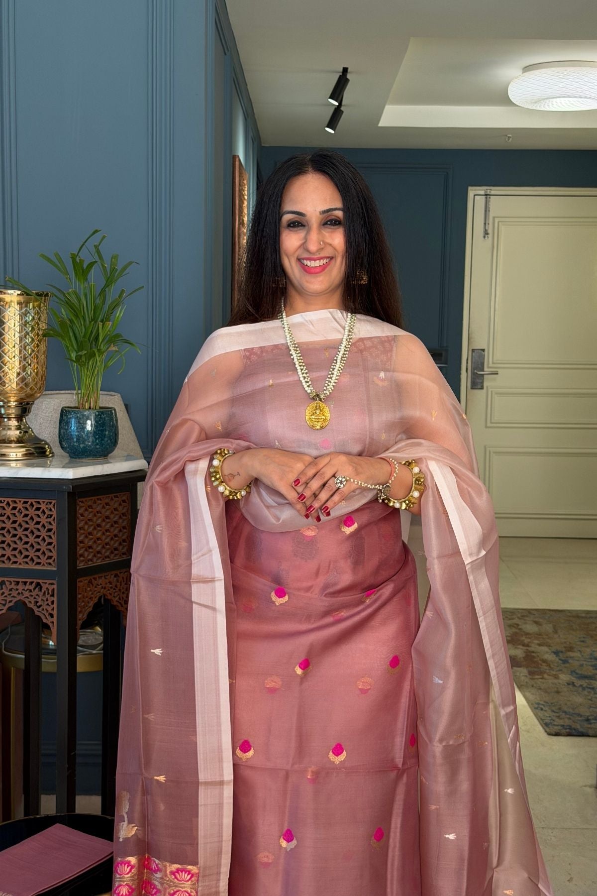 Handloom pure Kora silk full suit sets!!