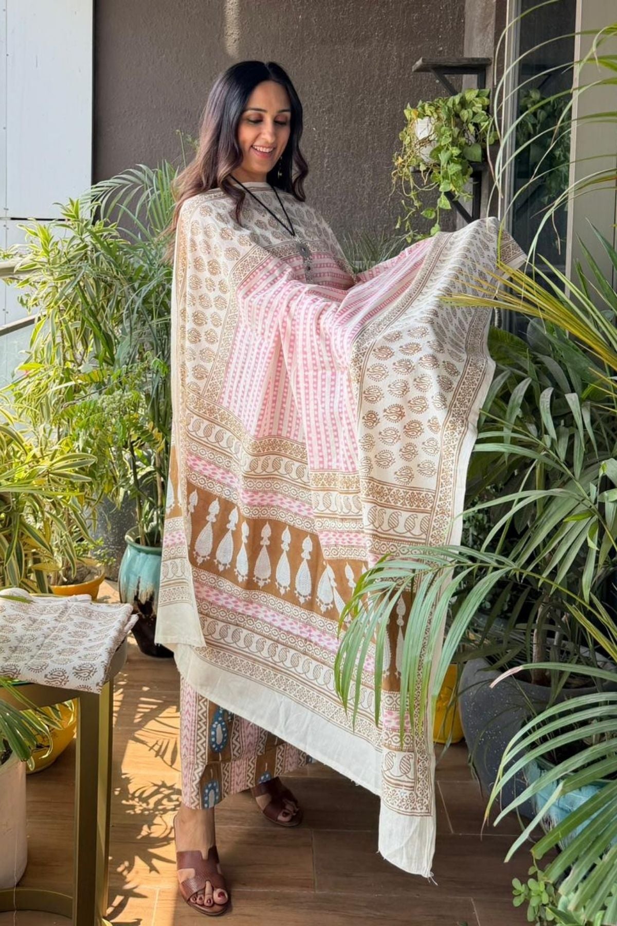Handblocked pure cotton Bagh full sets!!