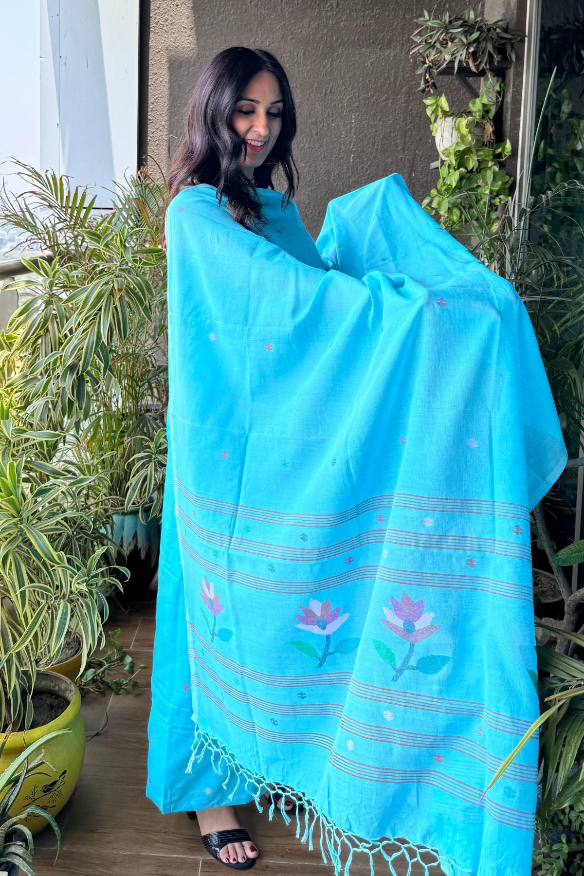 Jamdani kurta dupatta sets