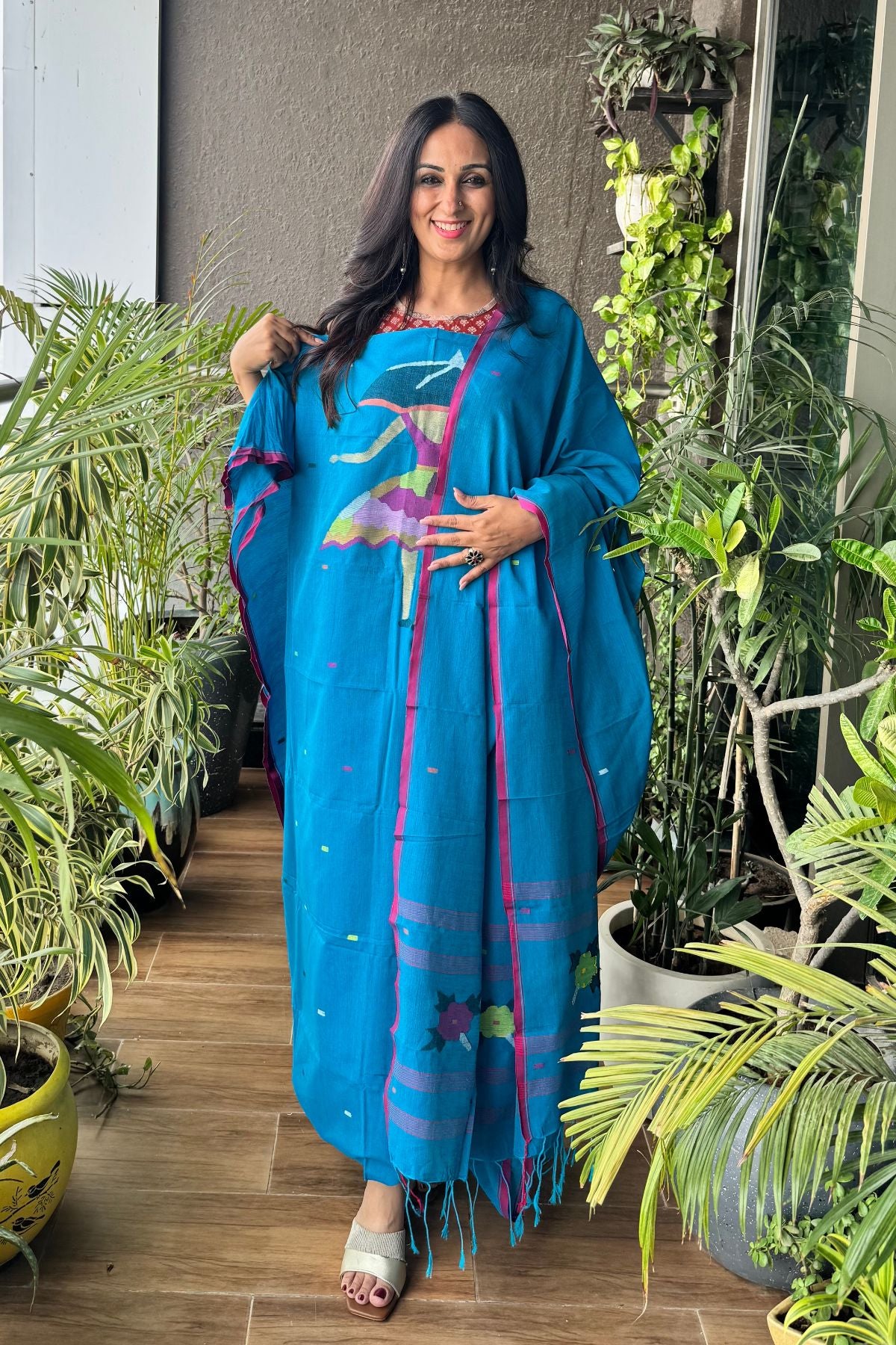 Jamdani kurta dupatta sets