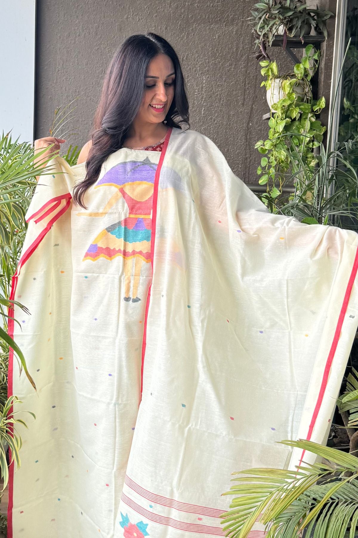 Jamdani kurta dupatta sets