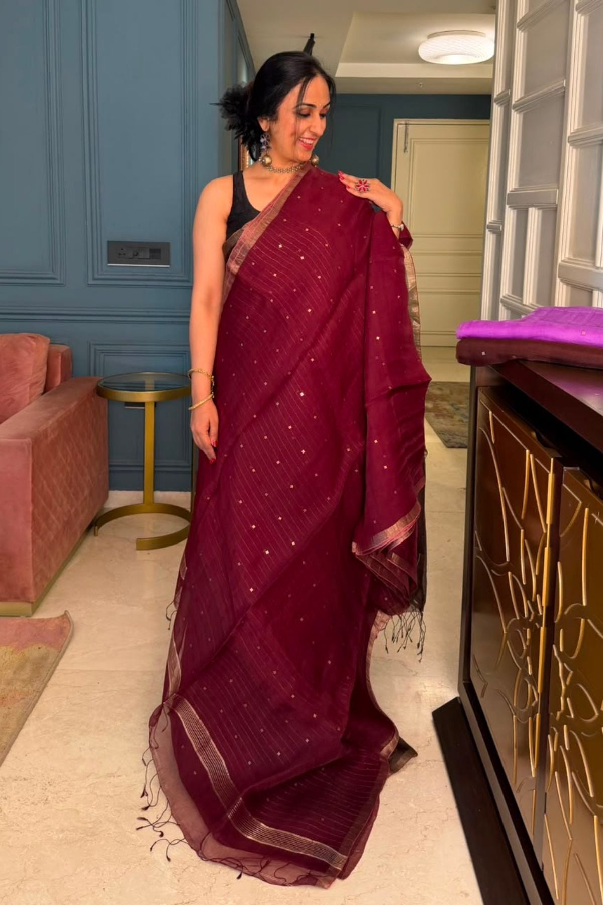 Handwoven pure muslin sarees!!