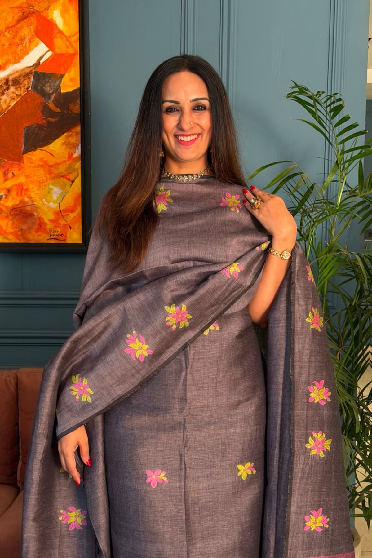 Jayshree linen kurta Dupatta sets