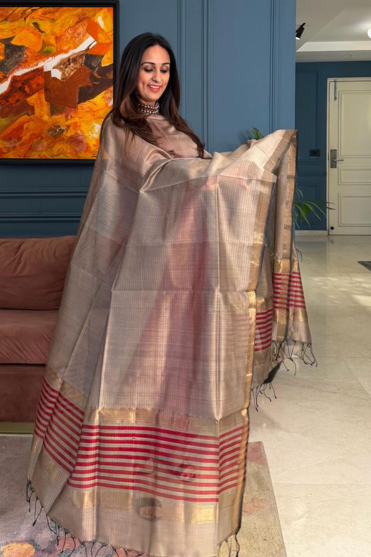 Summer special Maheshwari silk kurta dupatta set!!