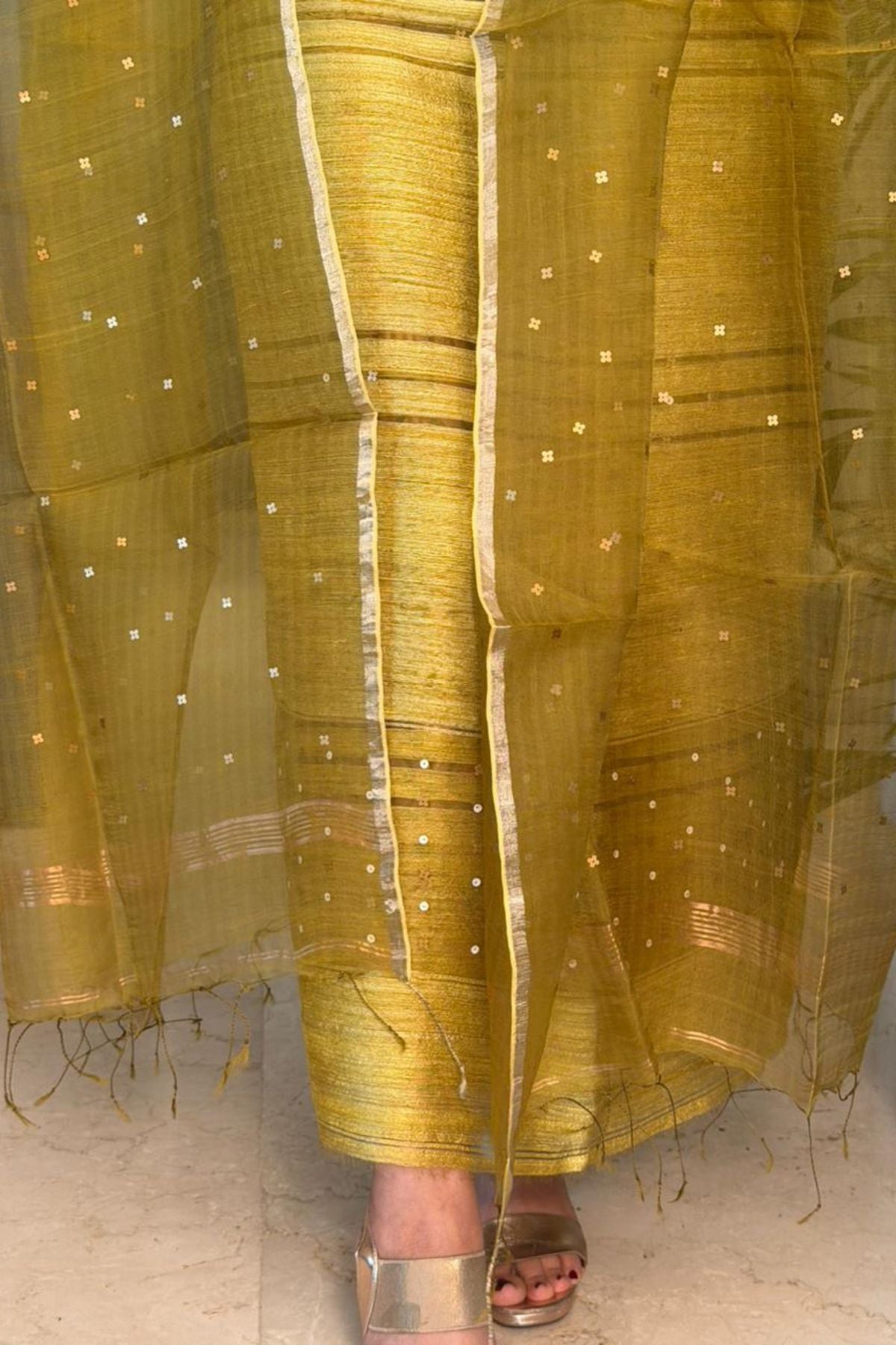 Silkmark certified pure matka silk kurta dupatta set