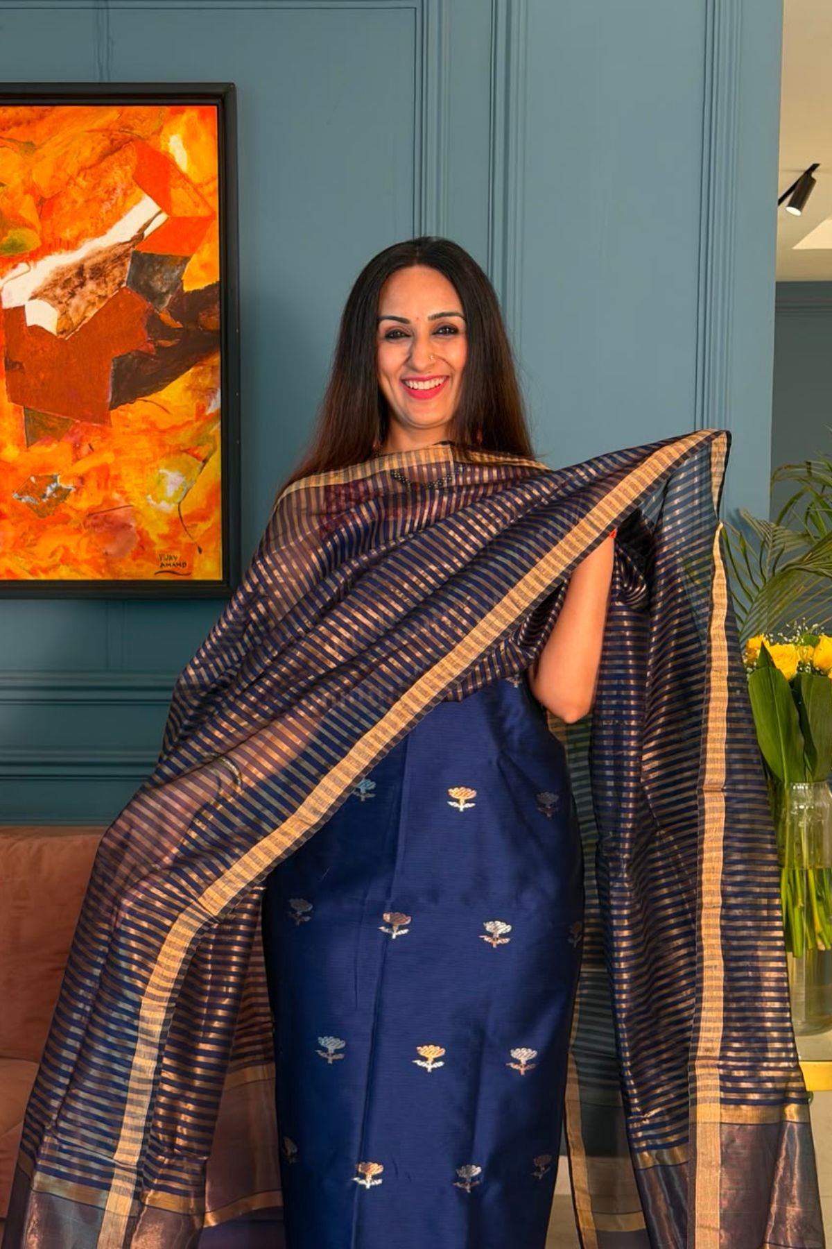 Handloom Maheshwari silk by cotton kurta dupatta sets!!