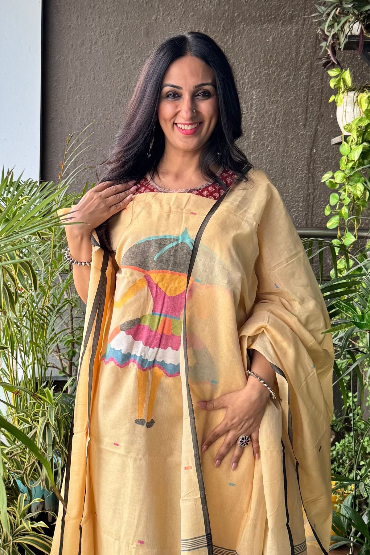 Jamdani kurta dupatta sets