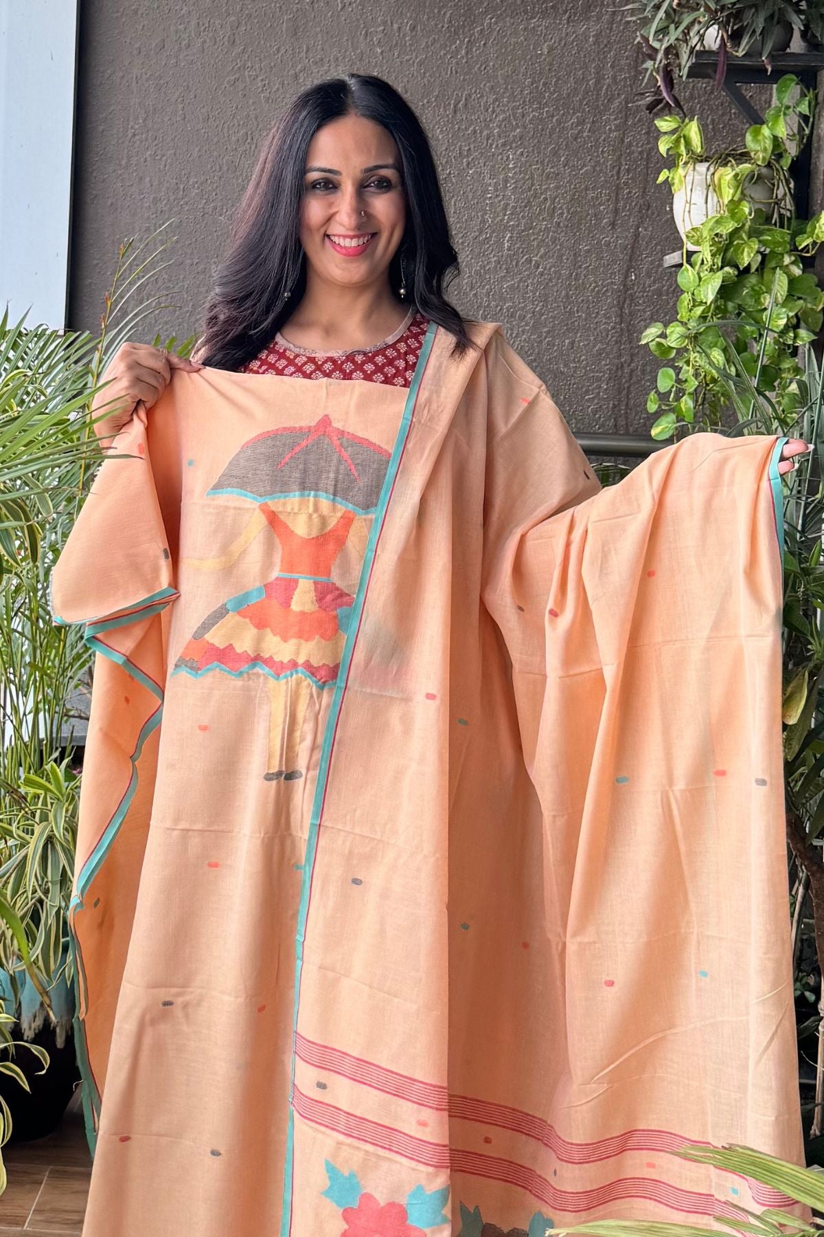 Jamdani kurta dupatta sets