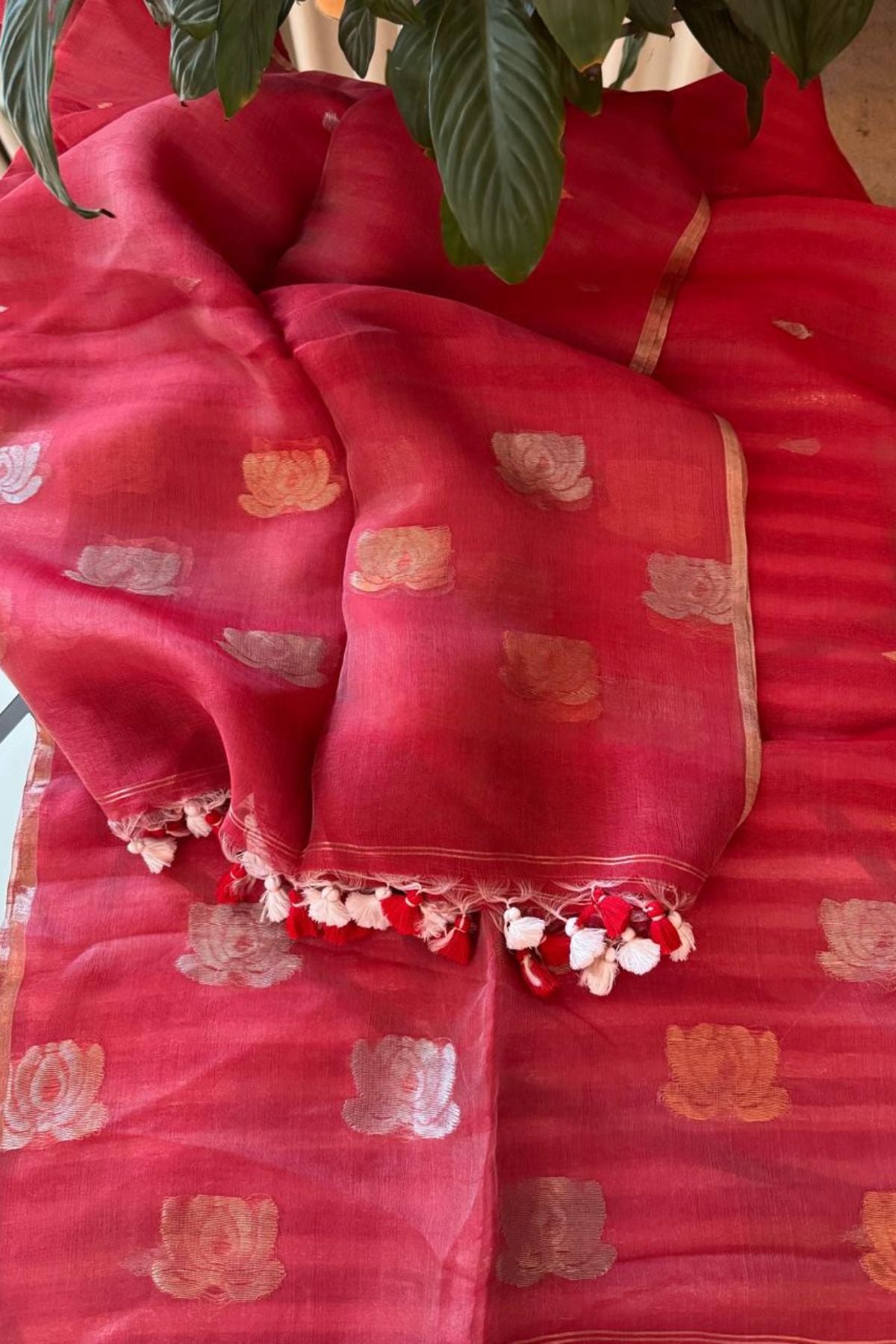 Pure Silk Linen kurta dupatta sets