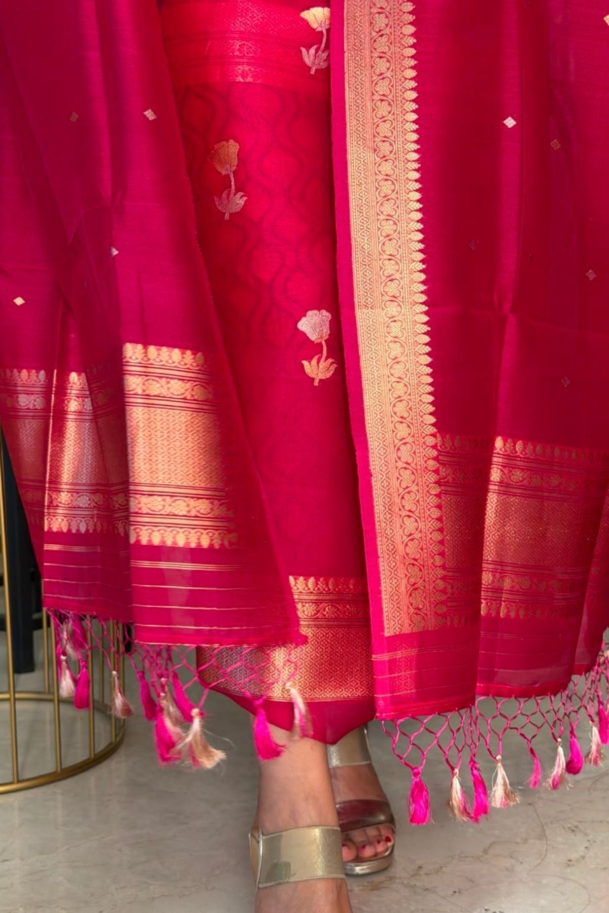 New Banarasi weave suit sets on pure organza silk!!