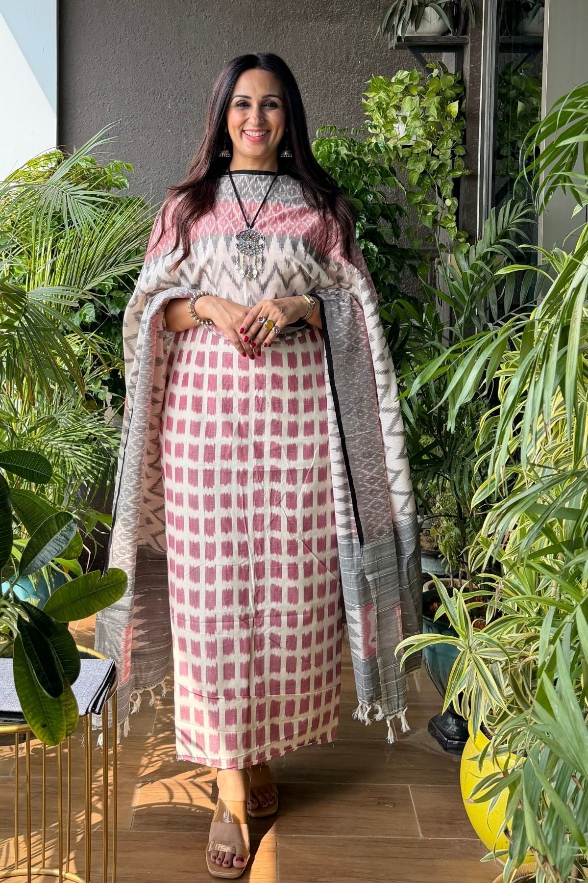 Double Ikat cotton full sets!!