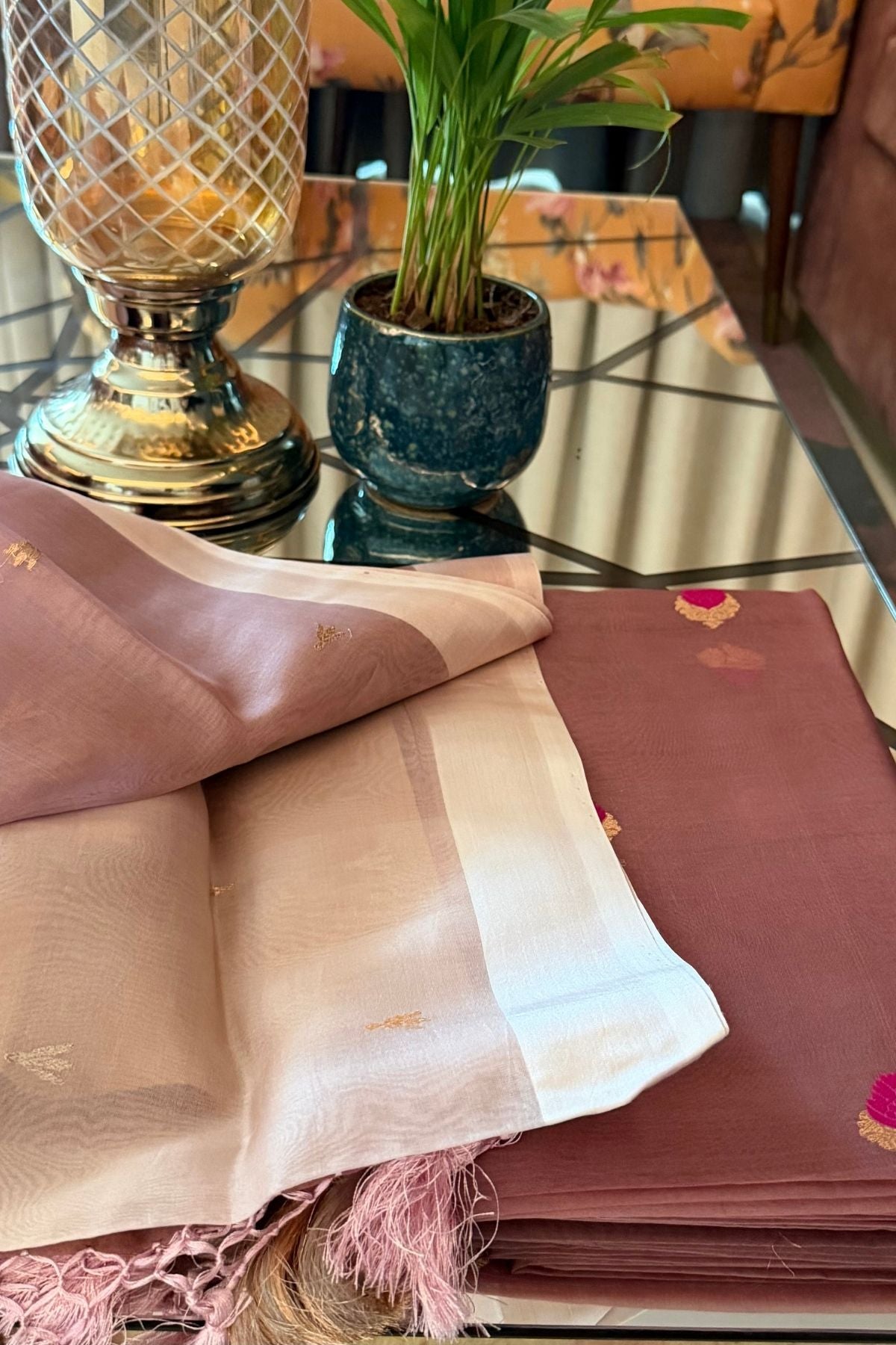 Handloom pure Kora silk full suit sets!!