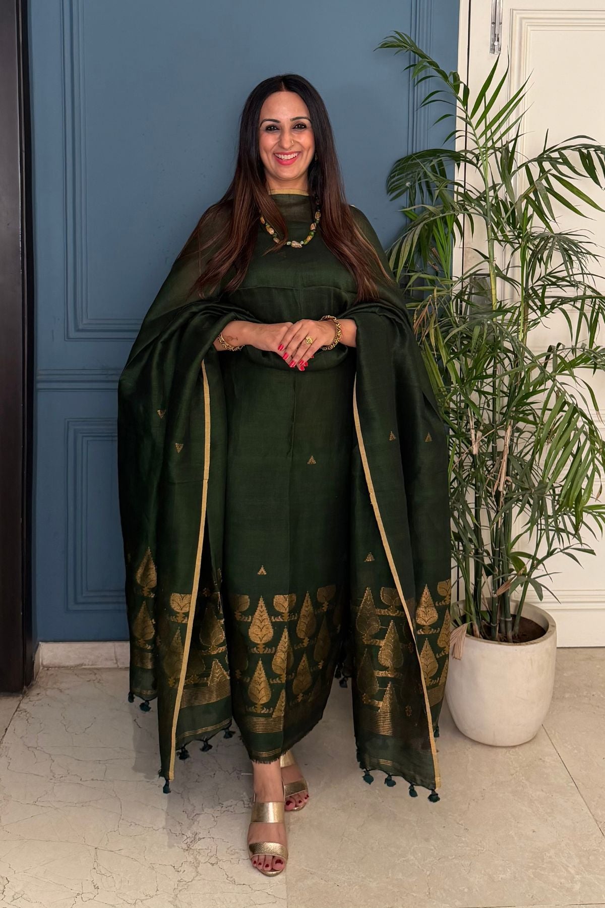 Jayshree linen kurta Dupatta sets