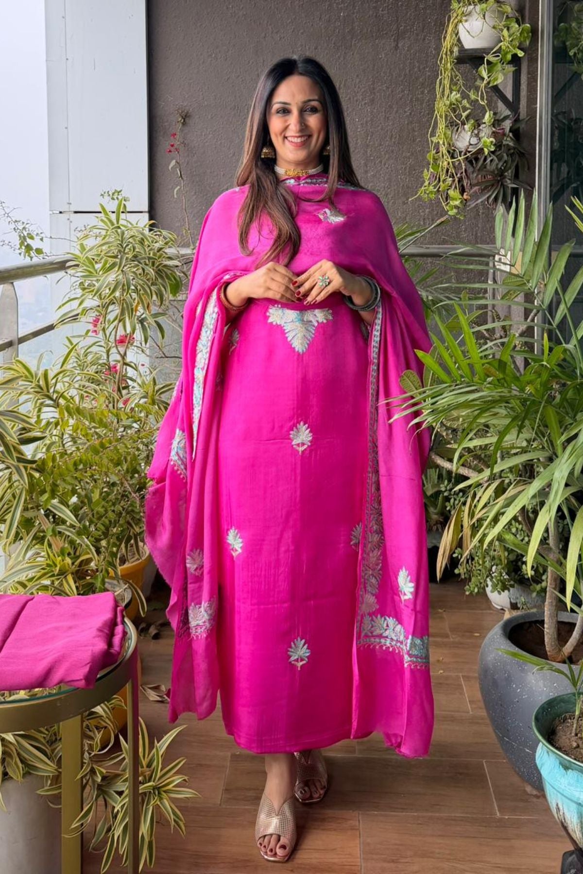 Upadda suit sets with Kashmiri Aari work!!