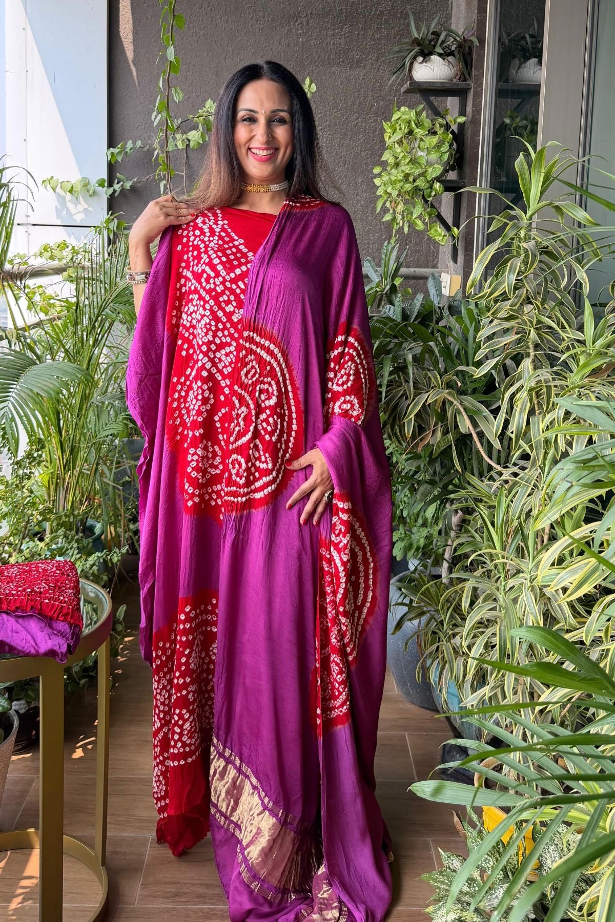 Bandhani work full sets on pure modal satin!!!
