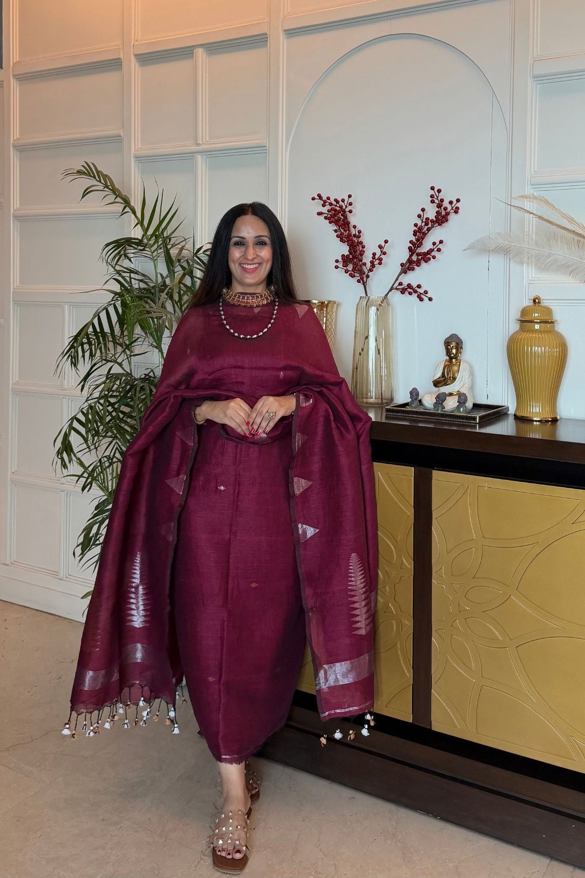 Jayshree linen kurta Dupatta sets