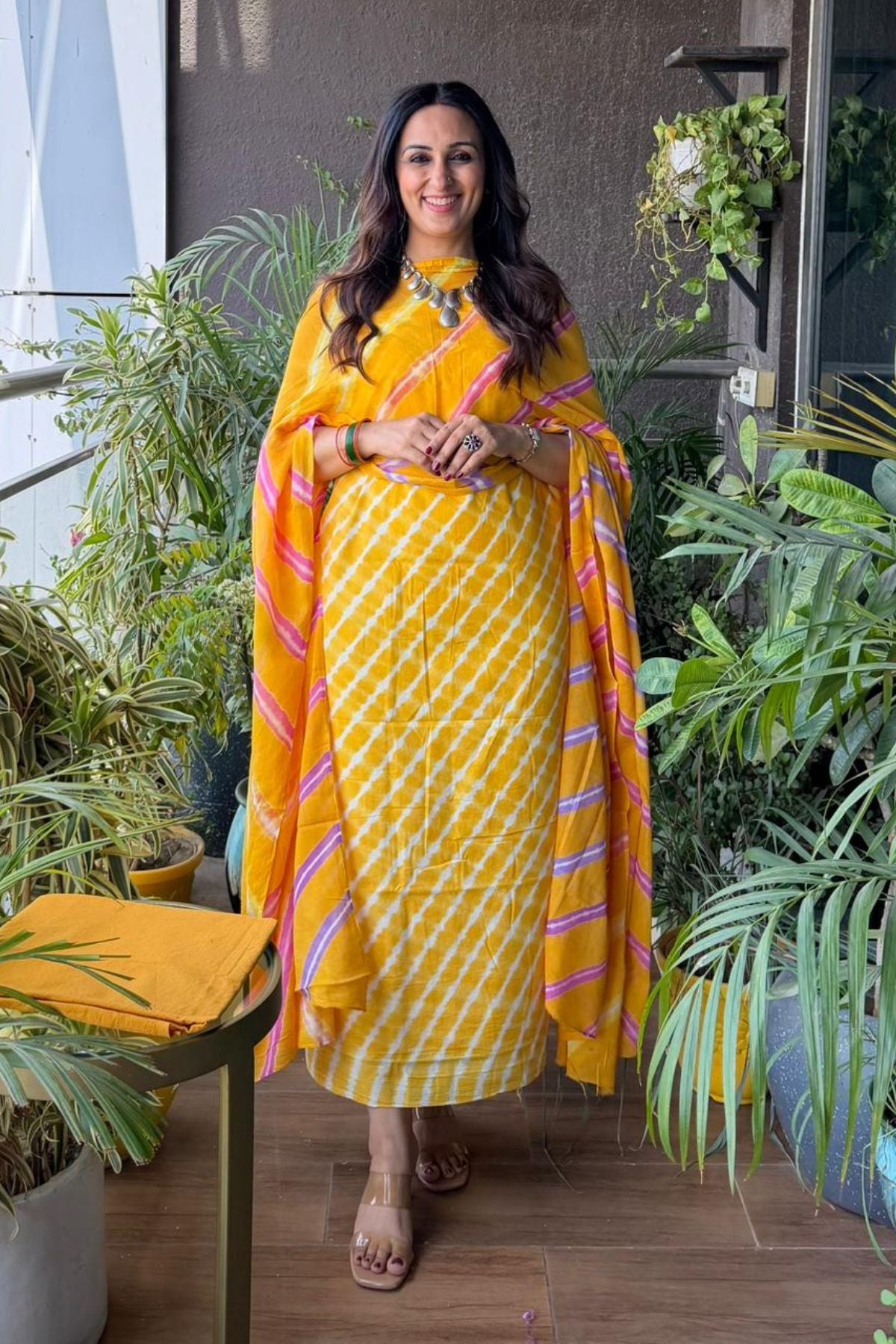 Full sets in cotton with hand done leheriya tie and dye technique!!