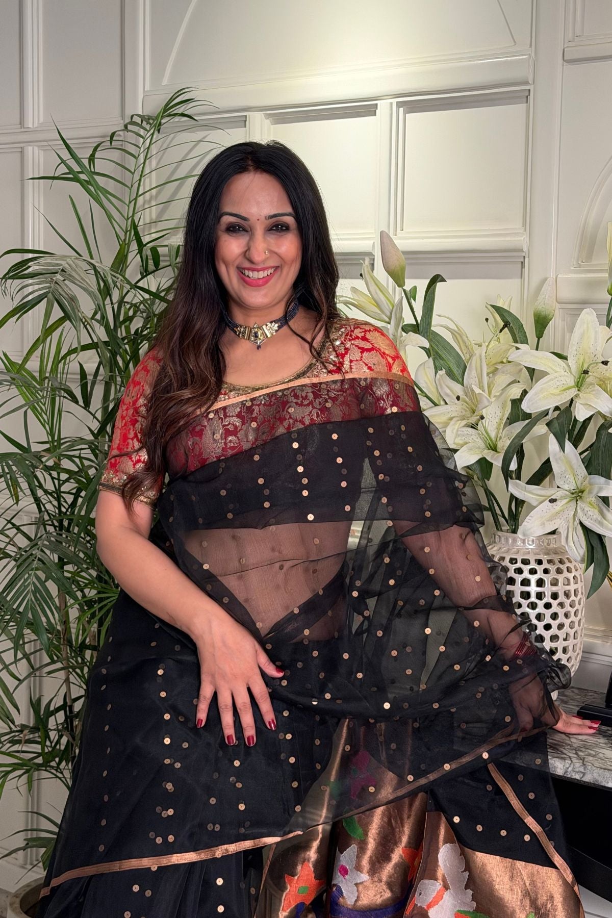 Handcrafted Muslin Jamdani Saree!!