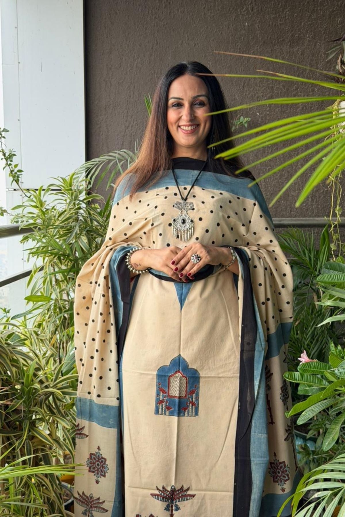 Handblocked Ajrakh Taj cotton full sets!!