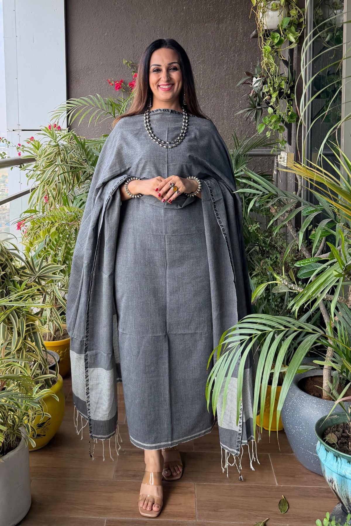 Jamdani pure cotton kurta dupatta sets!!