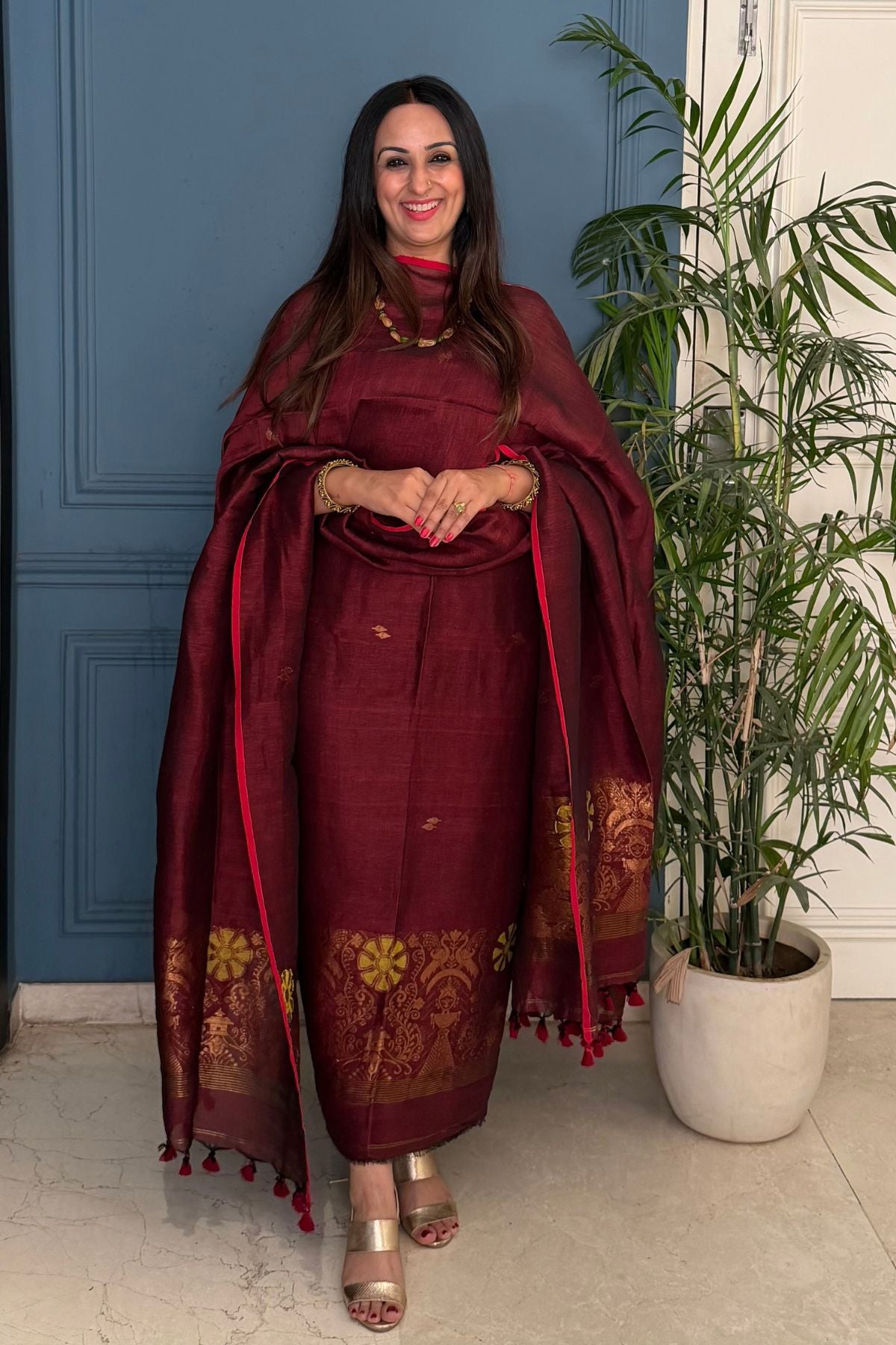 Jayshree linen kurta Dupatta sets