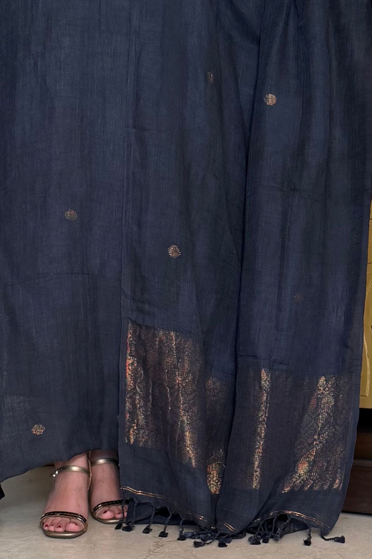 Jamdani Handwoven linen by linen sets!!