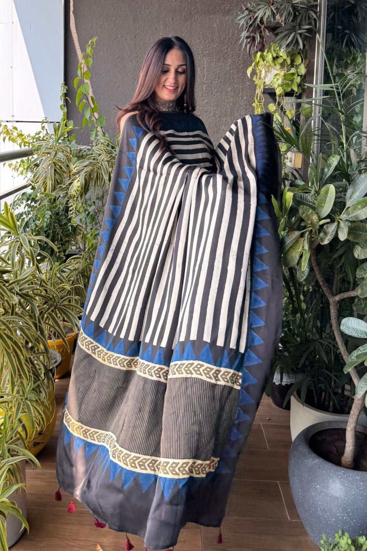 Ajrakh Modal Kurta Dupatta Set