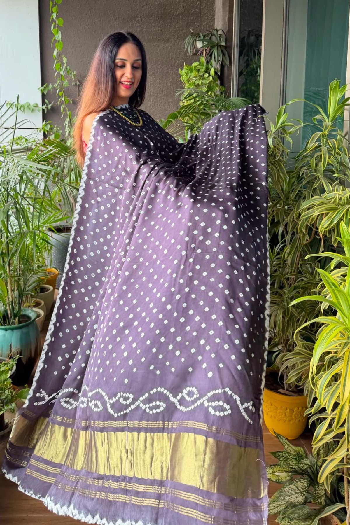 Ombré kurta dupatta set on pure modal Satin