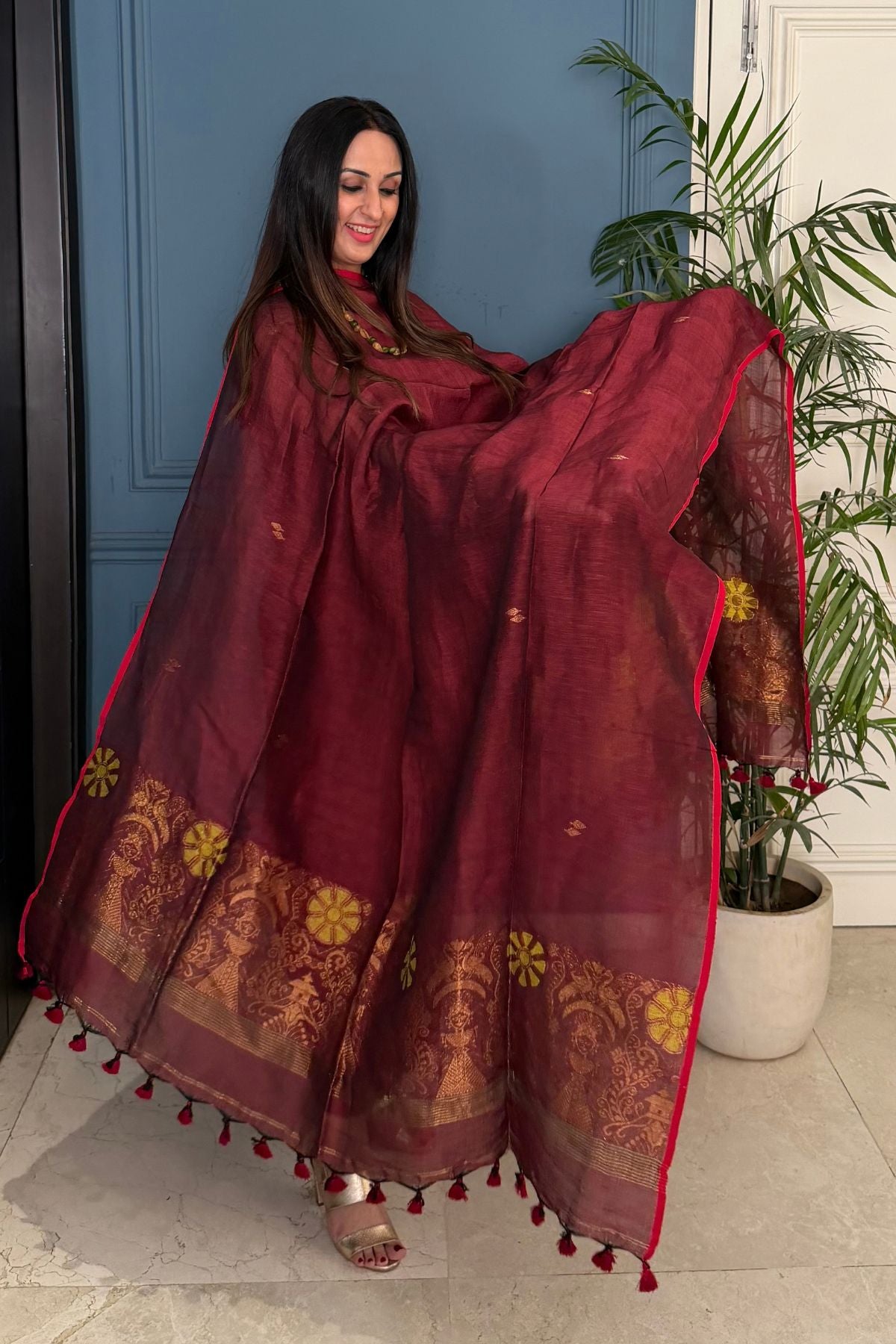 Jayshree linen kurta Dupatta sets