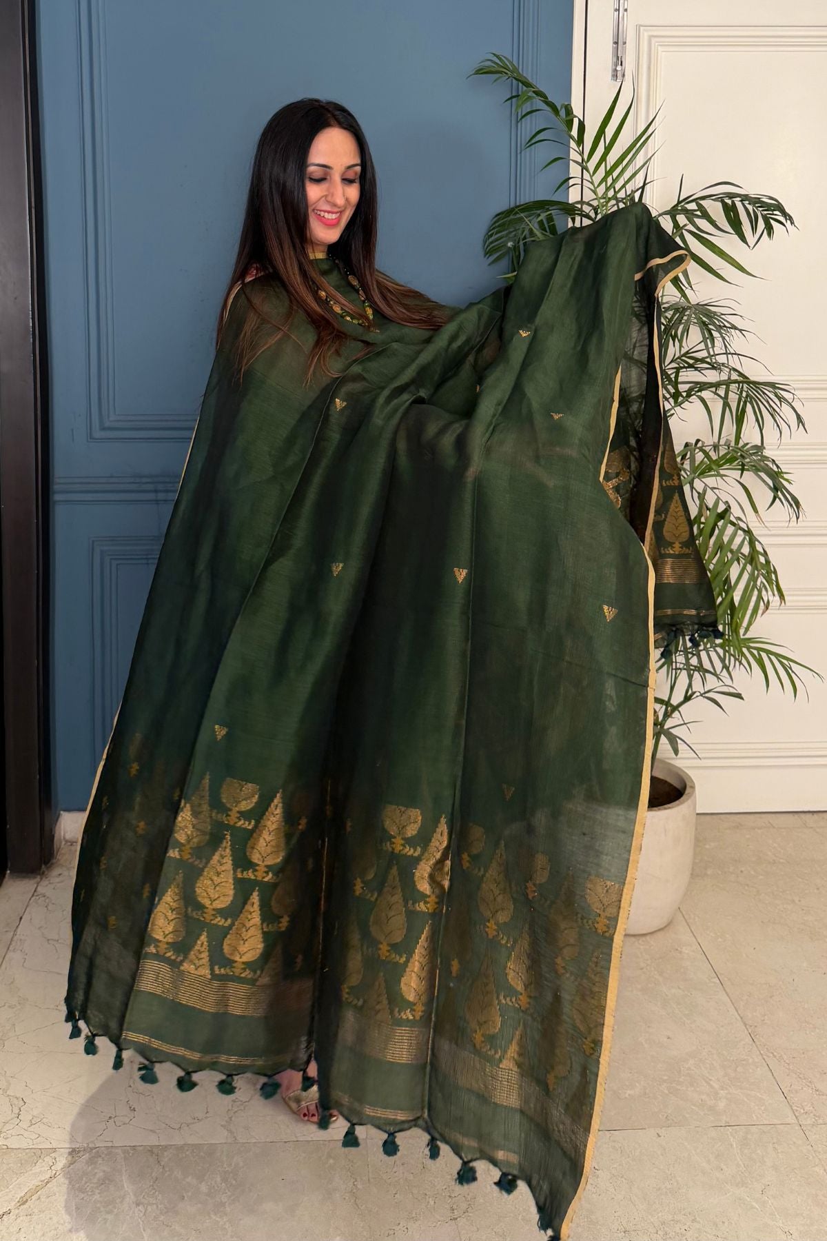 Jayshree linen kurta Dupatta sets