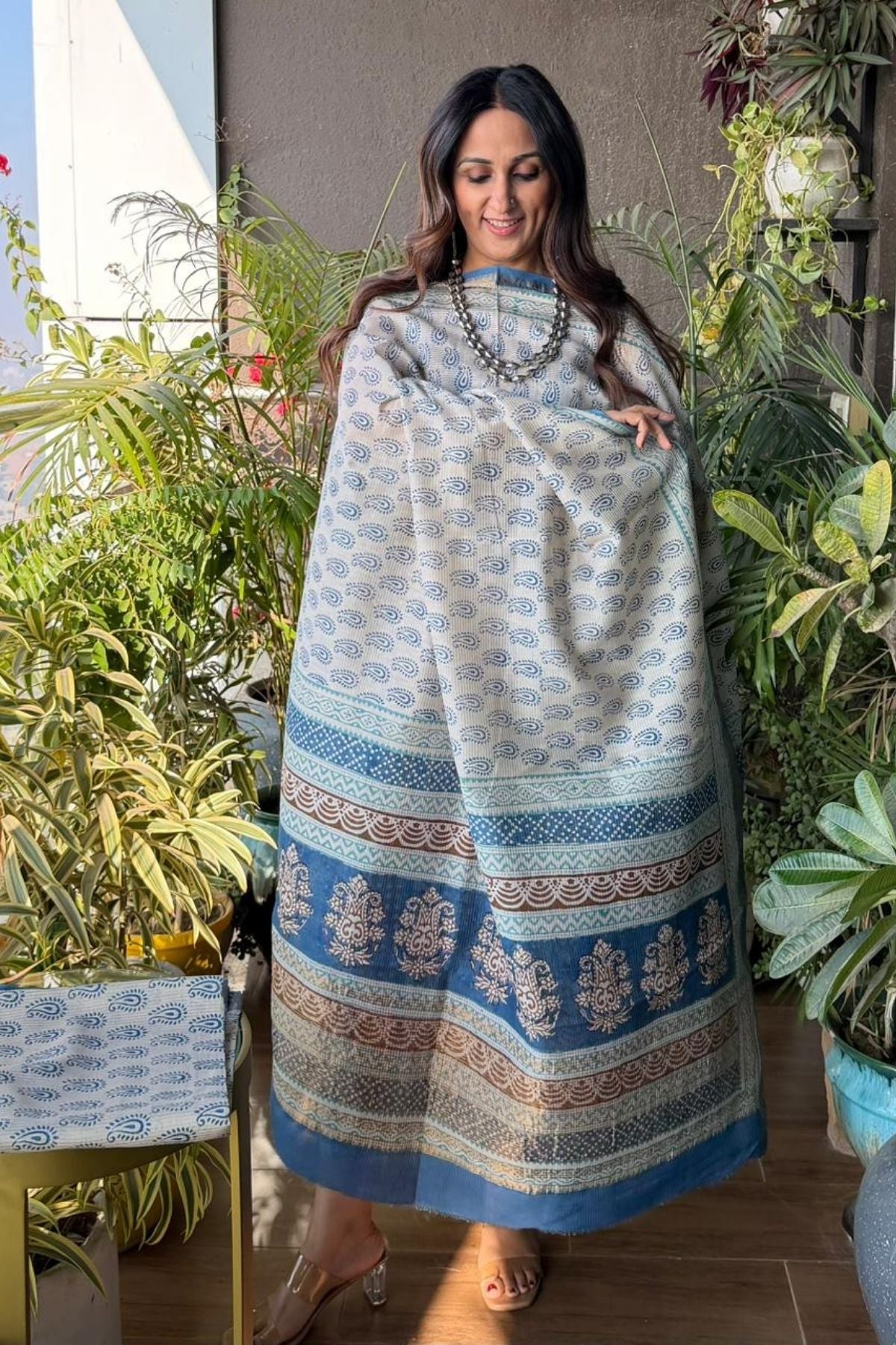 Bagh full sets on pure Maheshwari Silk