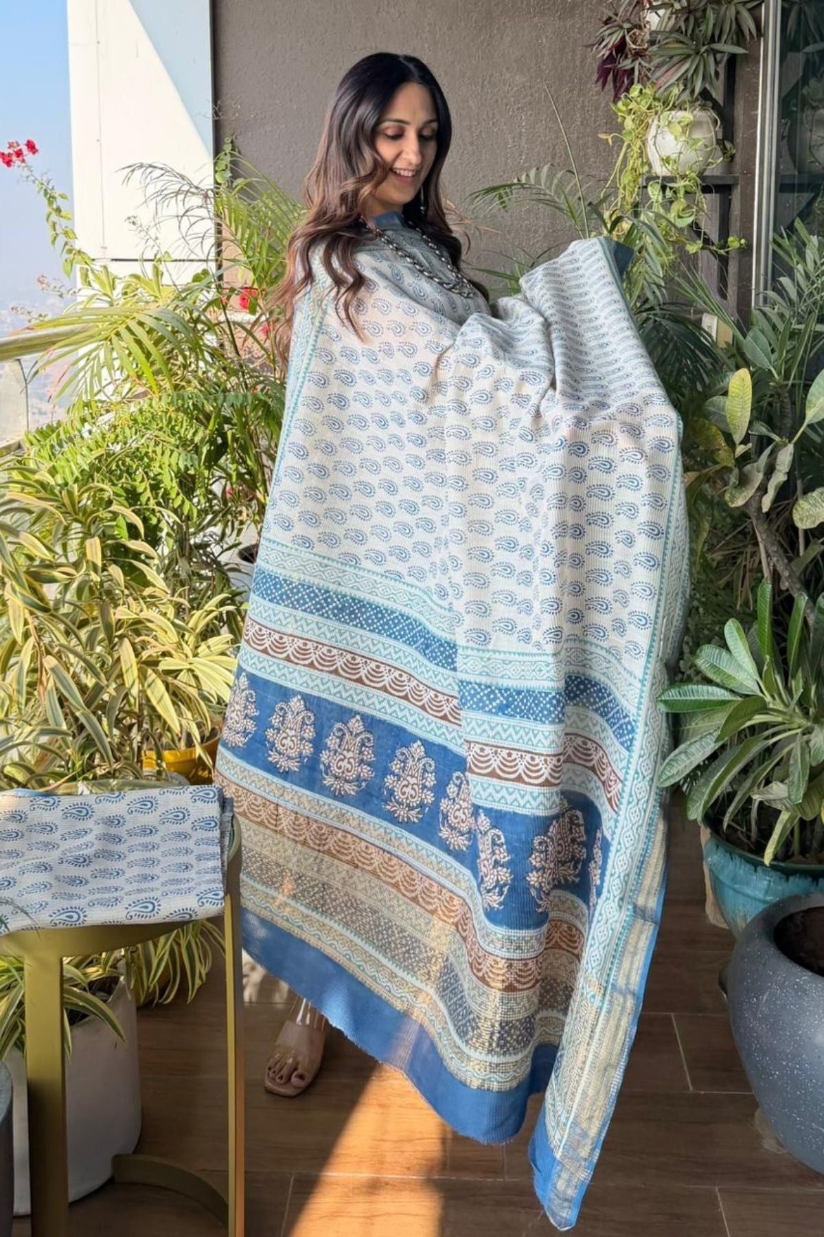 Bagh full sets on pure Maheshwari Silk