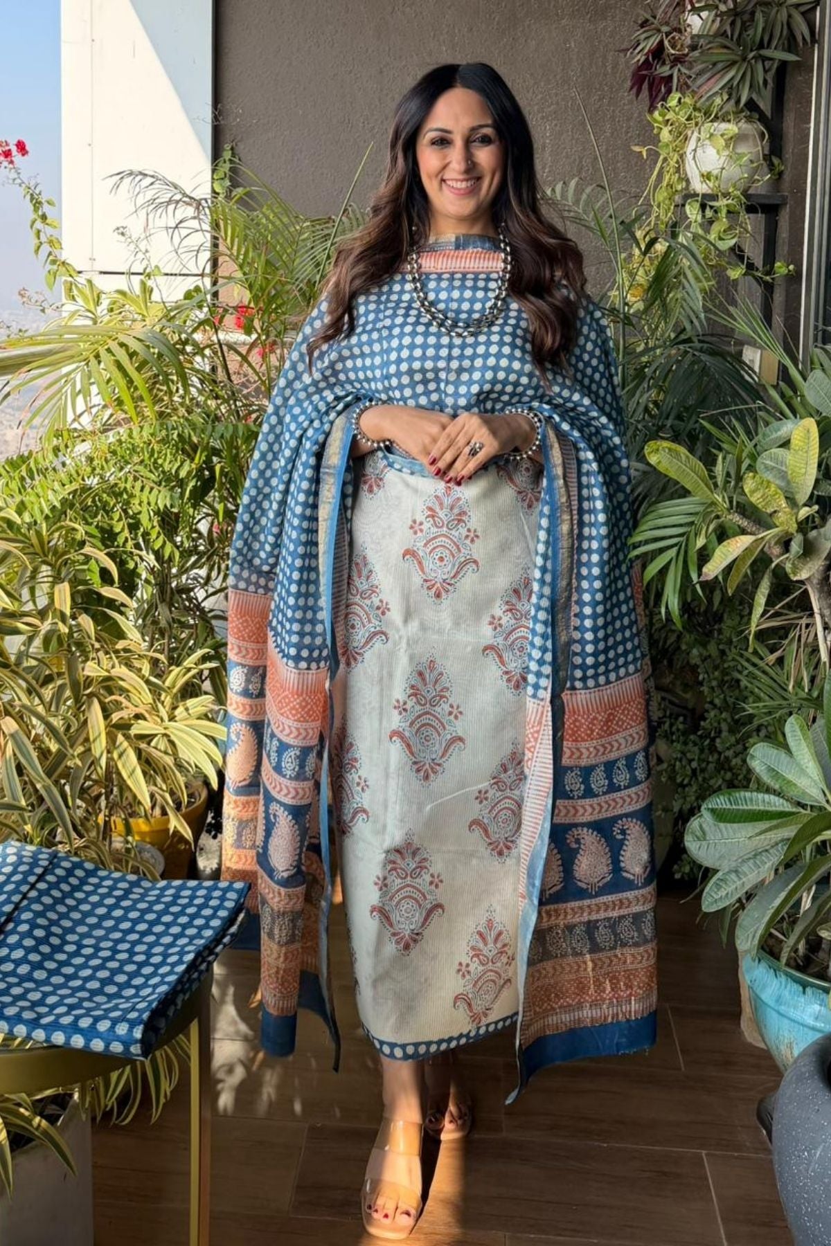 Bagh full sets on pure Maheshwari Silk