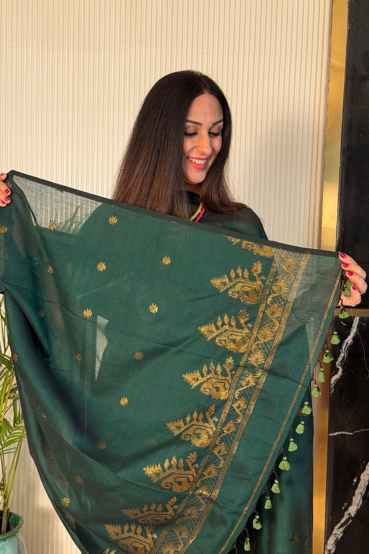 Mercerised pure cotton zari weave kurta dupatta sets with Jamdani weave !!