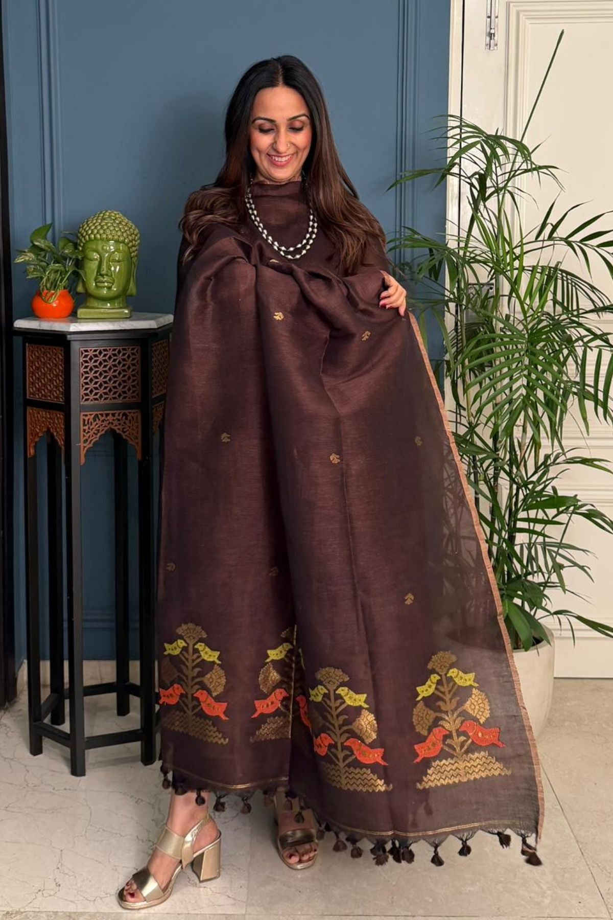 Jayshree linen kurta dupatta set