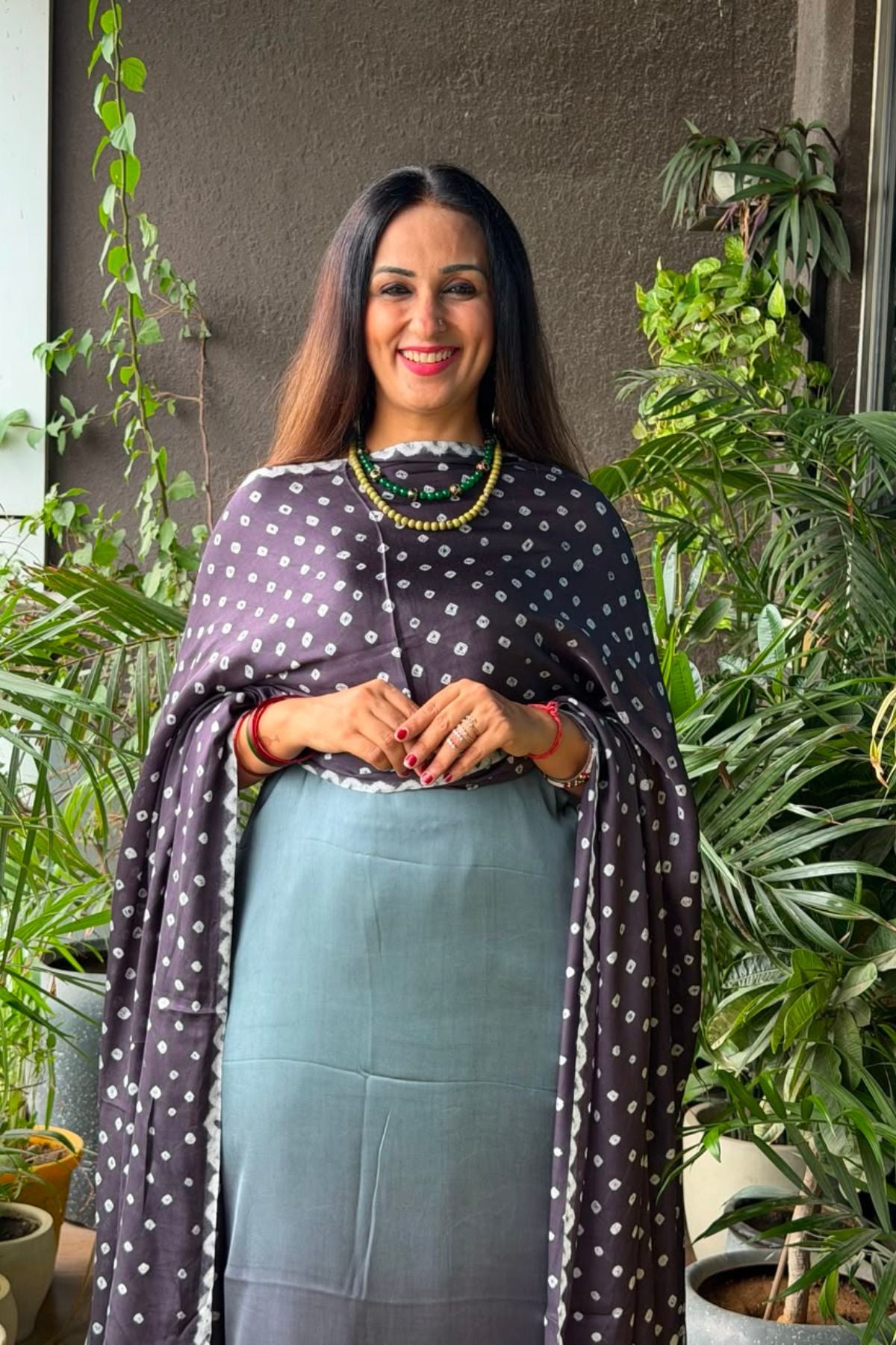 Ombré kurta dupatta set on pure modal Satin