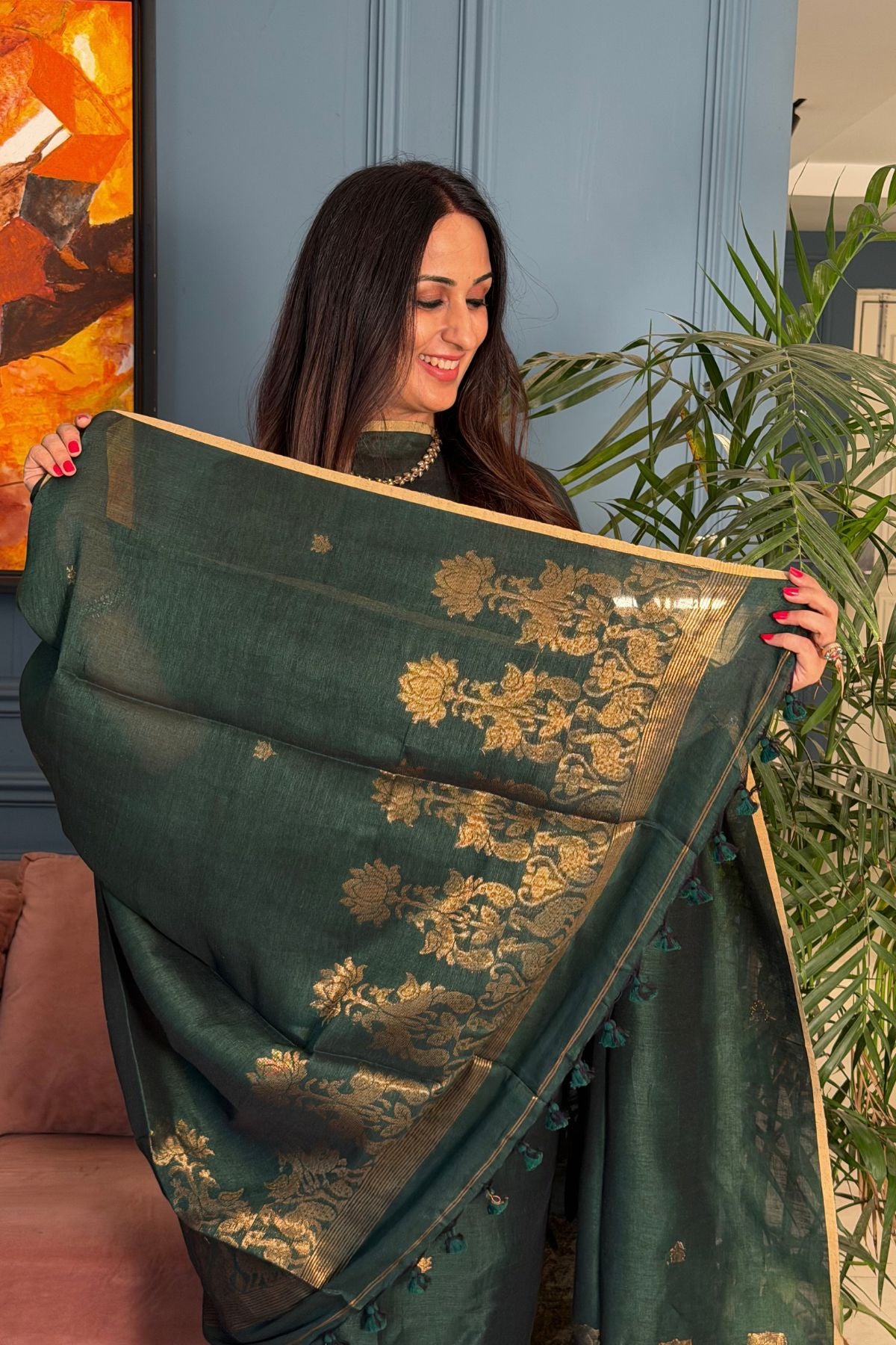 Jayshree linen kurta Dupatta sets